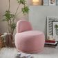 Lumisource Kimi Accent Chair in Pink Sherpa, , large
