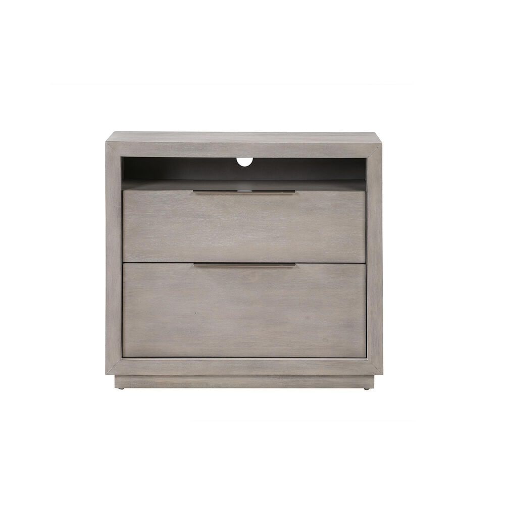 Urban Home Oxford 2 Drawer Nightstand in Gray Mineral, , large