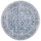 Safavieh Dream DRM408J 6"7" Round Grey and Turquoise Area Rug, , large