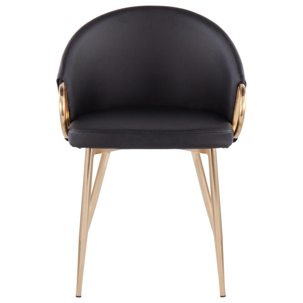 Lumisource Claire Chair in Black/Gold, , large