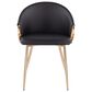 Lumisource Claire Chair in Black/Gold, , large