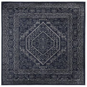 Safavieh Adirondack ADR108N 4" Square Navy and Ivory Area Rug, , large