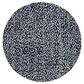 Safavieh Marbella 6" Round Navy Blue and Ivory Area Rug, , large