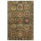 Dalyn Rug Company Silk Road Fern, Olive, Copper, Gold, Paprika, Ivory and Beige 10" x 14" Area Rug, , large