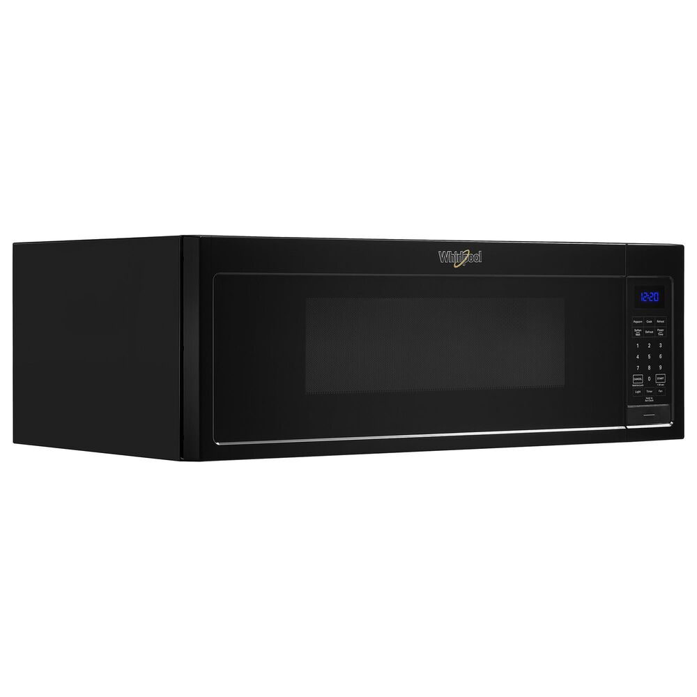 Whirlpool 1.1 Cu. Ft. Over-the-Range Low Profile Microwave Hood Combination in Black, , large