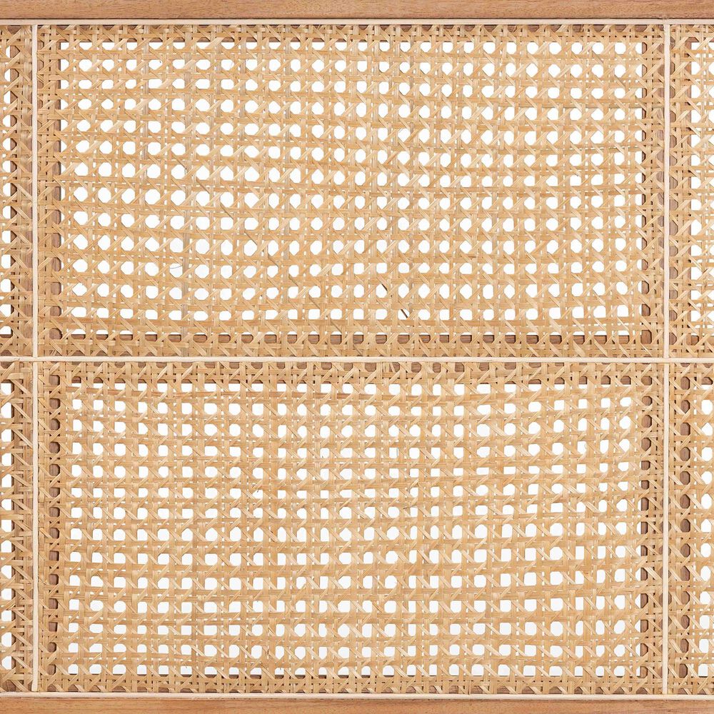 Baxton Studio Lainer Queen Panel Headboard in Natural Brown, , large