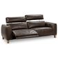 Classic Home Conway Right Arm Facing Power Recliner Chair in Brown, , large