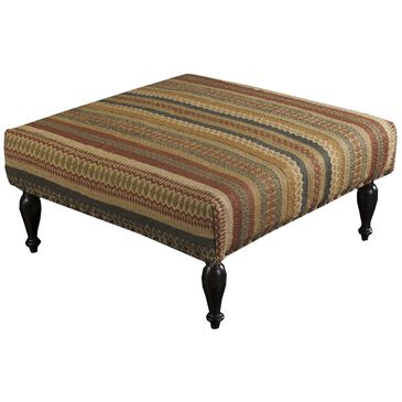 Surya Upholstered Ottoman in Burnt Orange, Olive, Rust, , large