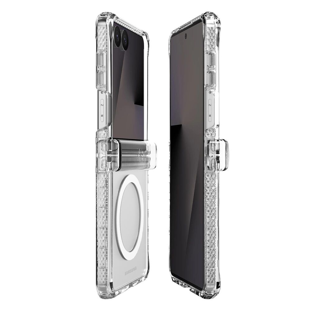 ITSkins Hybrid_R Clear MagSafe Case for Samsung Galaxy Z Flip8 in Transparent, , large