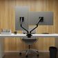 Kanto Dual Monitor Desk Mount for 17" - 35" Displays in Black, , large