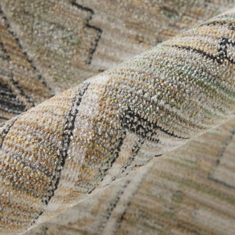 Feizy Augustine 5' X 7'-6" Area Rug in Beige/Green, , large