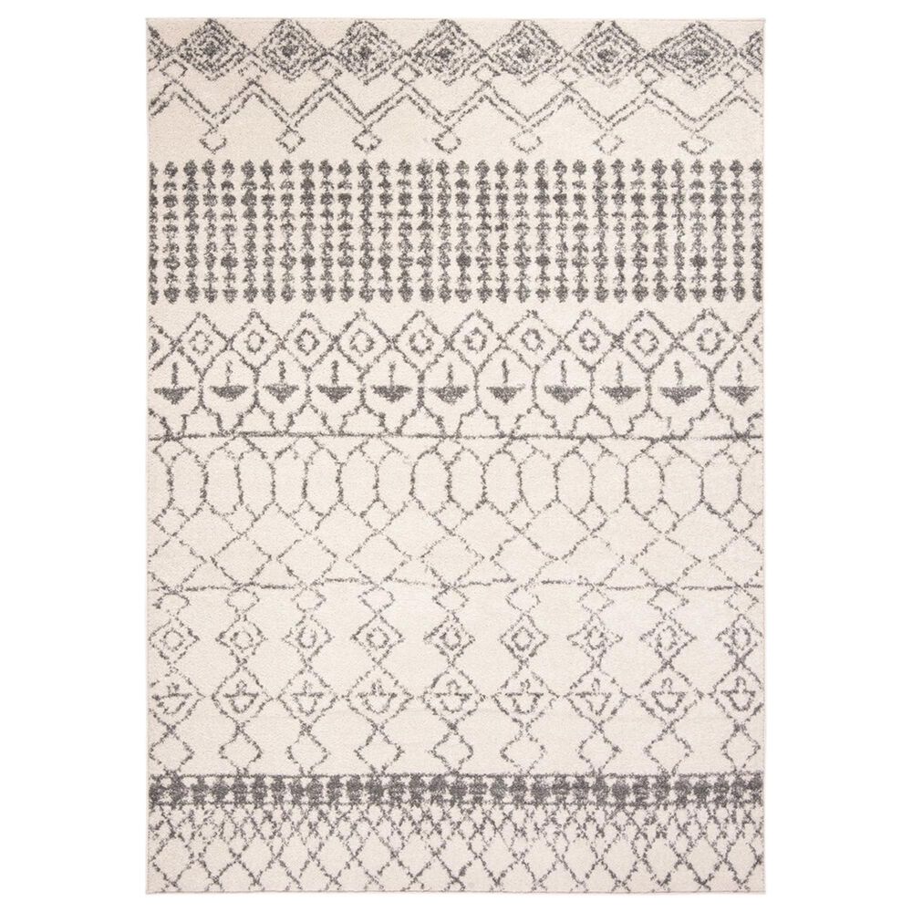 Safavieh Tulum 6" x 9" Ivory and Grey Area Rug, , large