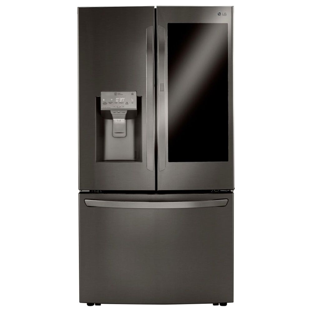 LG 30 Cu. Ft. Smart Wi-Fi Enabled Instaview Door-in-Door Refrigerator with Craft Ice Maker in Black Stainless Steel , , large