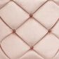 Impressions Vanity Pearl Tufted Vanity Chair with Pink Cushion in Silver, , large