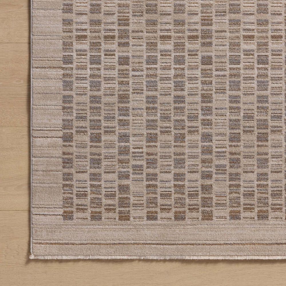 Amber Lewis x Loloi Cali 2&#39;7&quot; x 10&#39; Natural and Slate Runner, , large