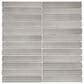 Dal-Tile Artefino Vintage Smokey Gray 1" x 6" Pencil Fluted on 11" x 12" Porcelain Mosaic Sheet, , large