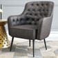 Zuo Modern Tasmania Accent Chair in Vintage Black and Gold, , large