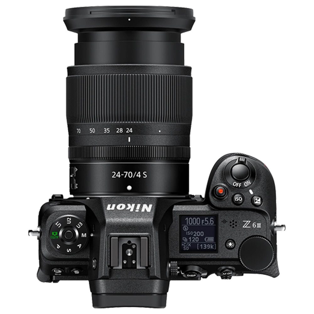 Nikon Digital Z6III FX-Format Mirrorless Camera with NIKKOR Z 24-70mm F/4 S Lens in Black, , large