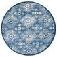 Safavieh Martha Stewart 6"7" Round Navy and Creme Area Rug, , large