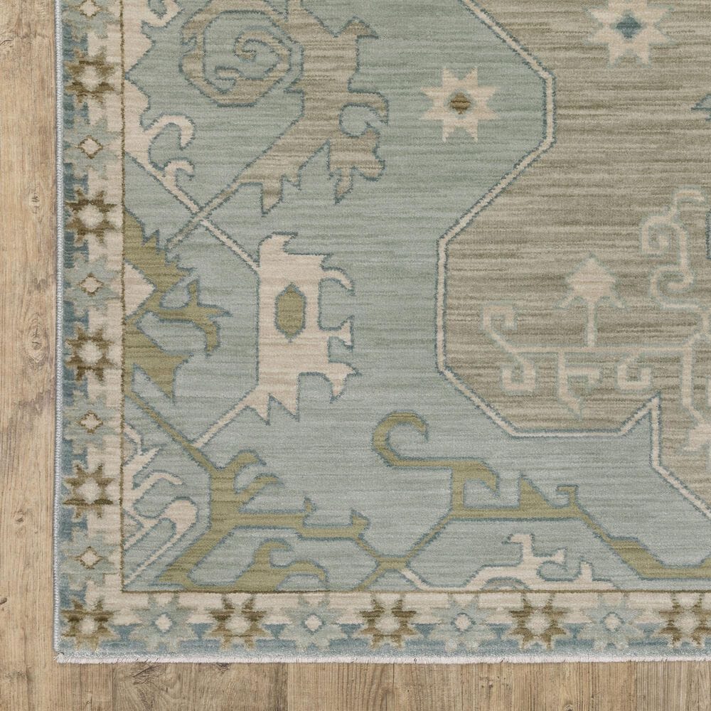Oriental Weavers Maeve MAE12 Grey and Blue 2'3" x 7'6" Runner, , large