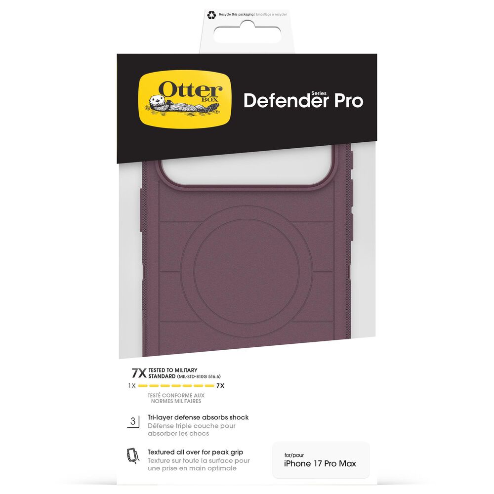 OtterBox Defender Pro MagSafe Case with Camera Control for Apple iPhone 17 Pro Max in Purple Mystery, , large