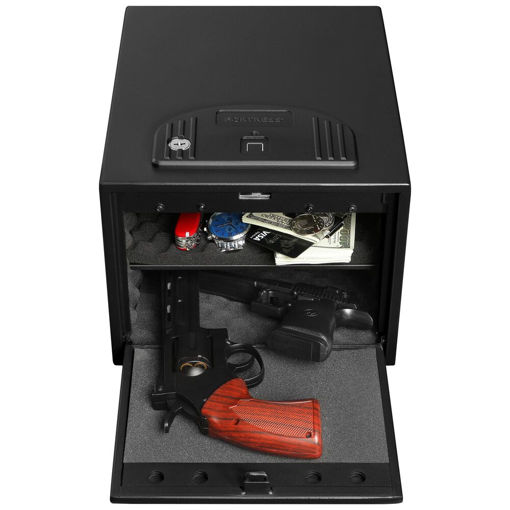Fortress Large Quick Access Personal Safe with Biometric Lock in Matte Black, , large
