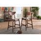 Baxton Studio Latina Counter Stool with Light Grey Cushion in Walnut (Set of 2), , large