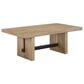Steve Silver Furniture Aubrey Cocktail Table in Weathered Driftwood and Black, , large