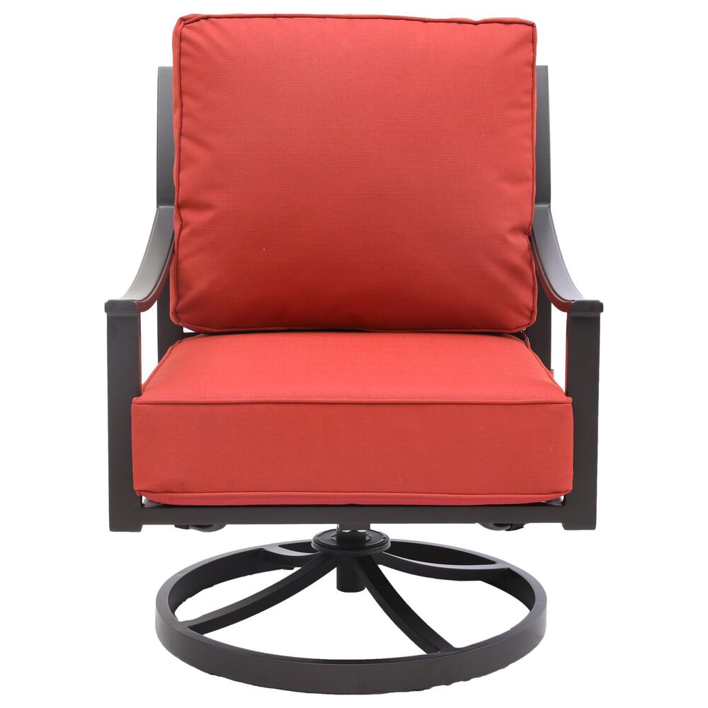 GatherCraft Presidio 5-Piece Round Firepit Chat Set in Linen Terracotta, , large