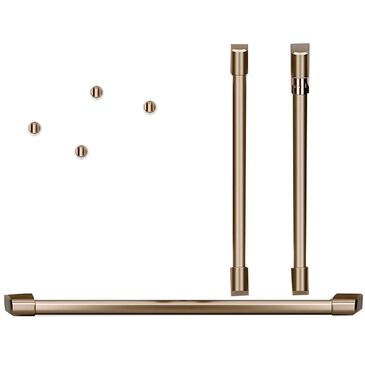 Cafe Handle and Knob Kit for Double Wall Oven in Brushed Bronze, , large