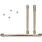 Cafe Handle and Knob Kit for Double Wall Oven in Brushed Bronze, , large