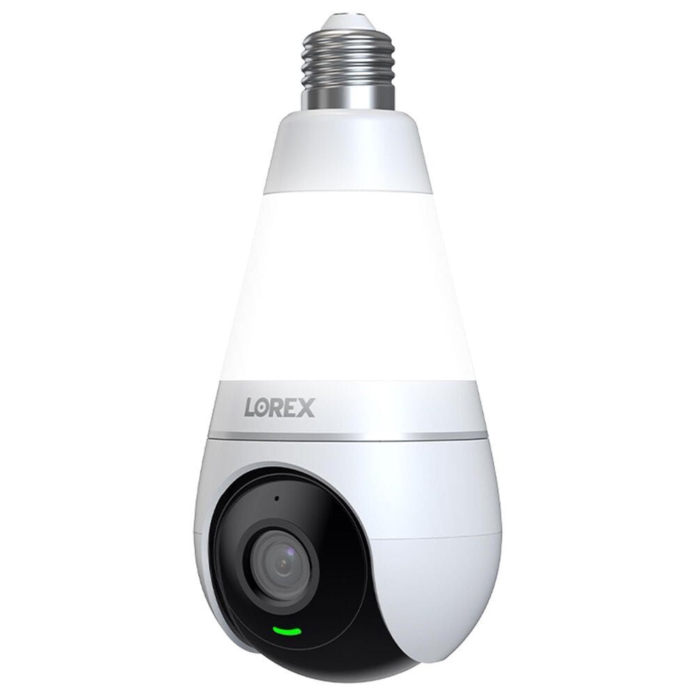 Lorex 2K Wi-Fi Smart Lightbulb Camera in White, , large
