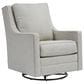 Ashley Kambria Swivel Glider Accent Chair in Frost, , large