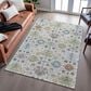 Dalyn Rug Company Silk Road Ivory, Aloe, Blue, Gold, Copper and Taupe 8" x 10" Area Rug, , large