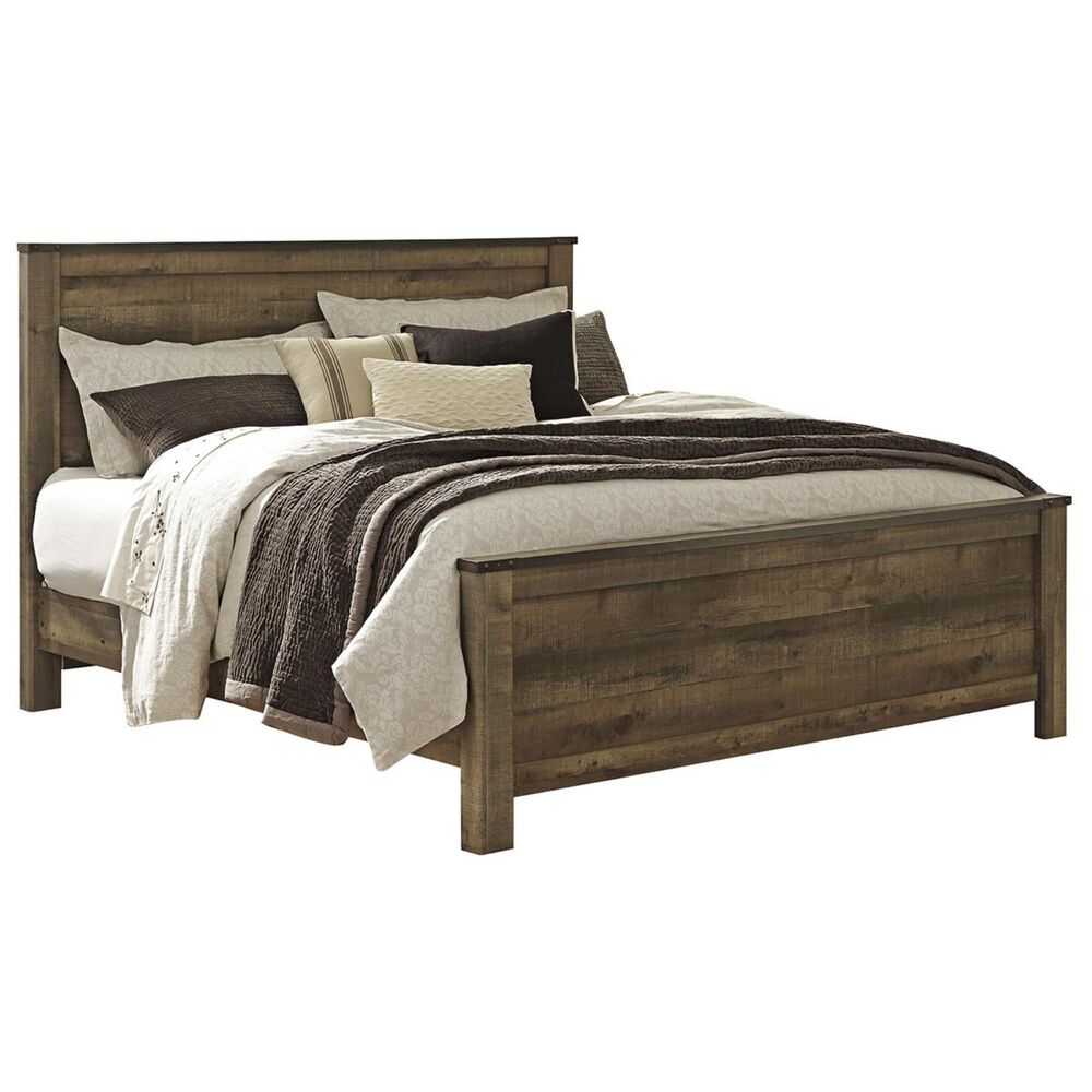 Ashley Trinell King Panel Bed in Brown, , large