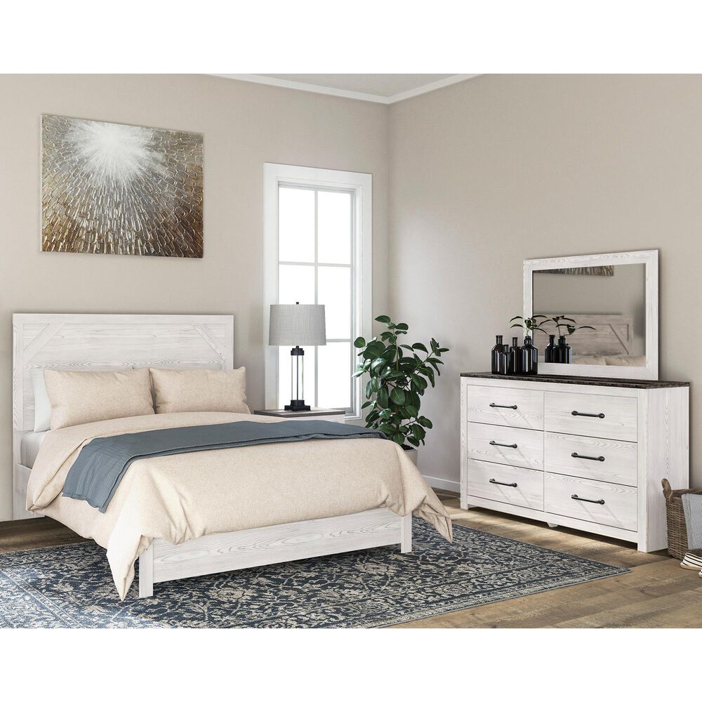 Ashley Gerridan 3 Piece Queen Bedroom Set in White and Gray, , large