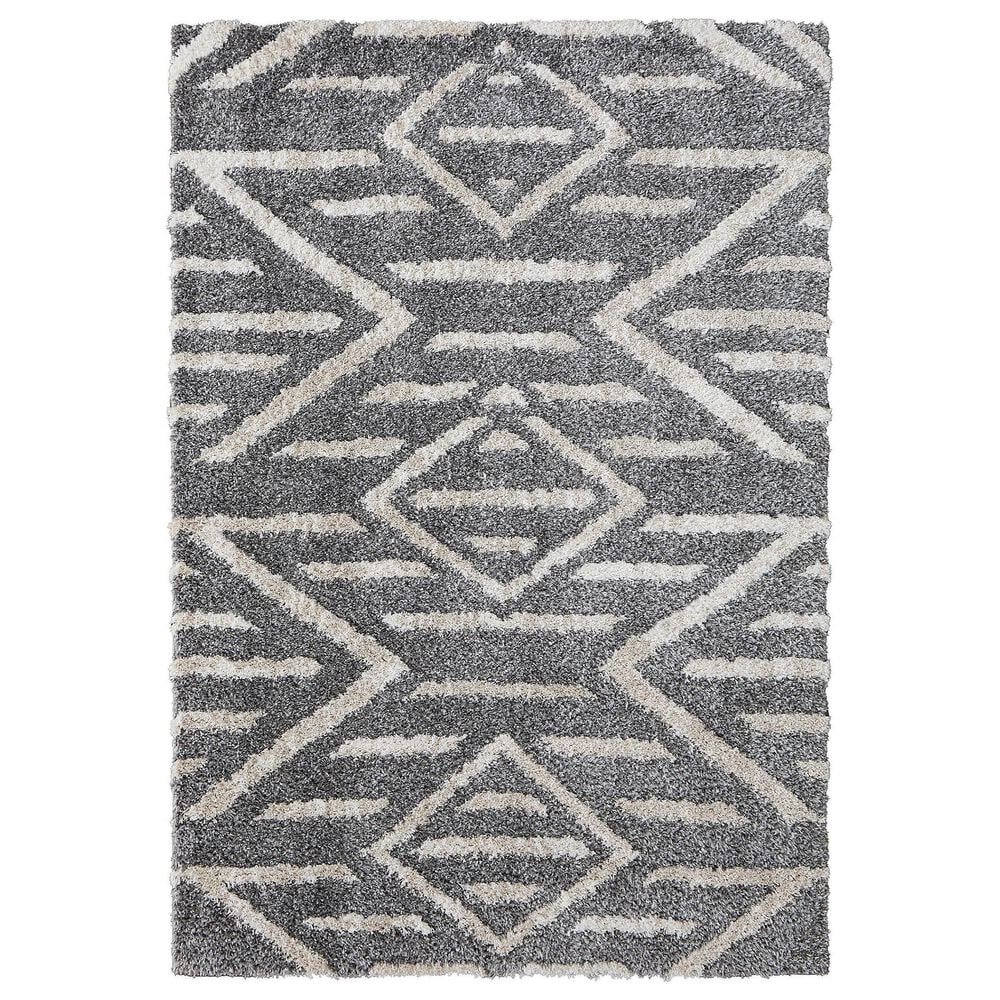 Feizy 39IBF Mynka Gray 7"11" x 10" Area Rug, , large