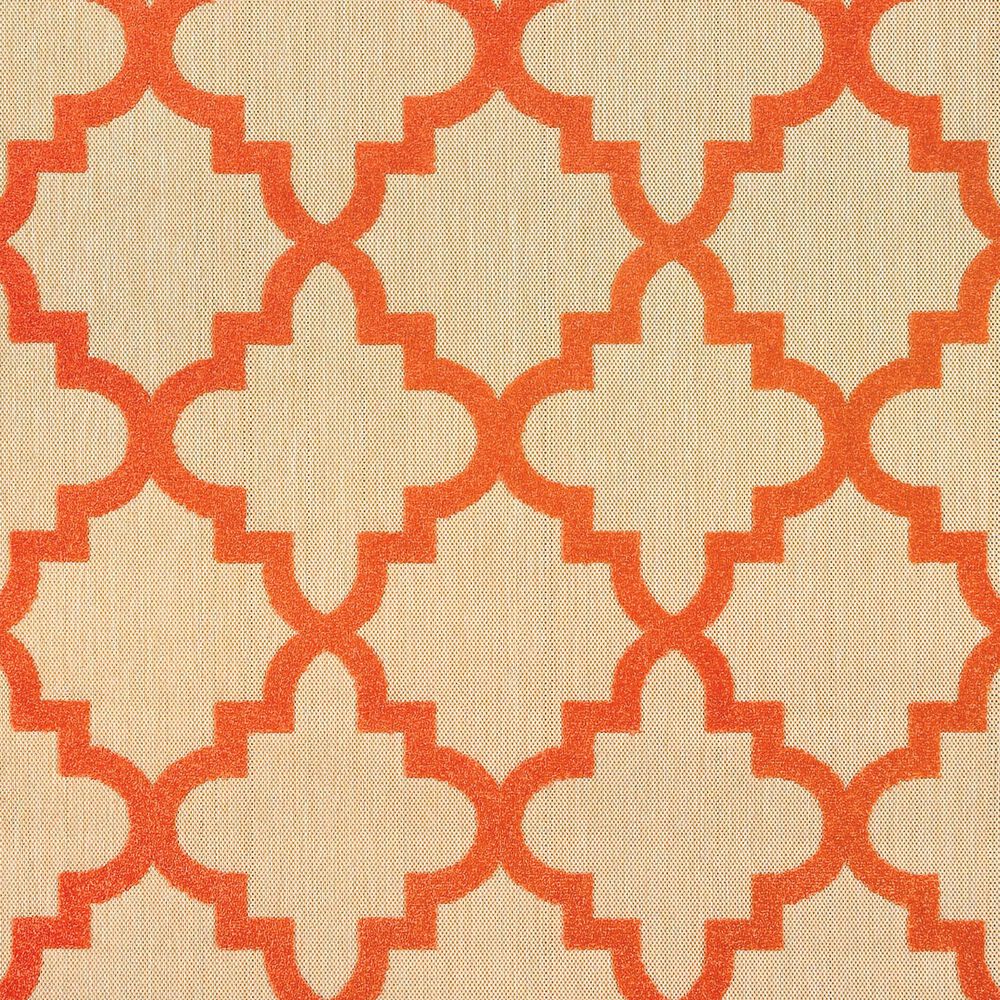 Oriental Weavers Cayman Sand and Orange 1'10" x 3'3" Indoor/Outdoor Area Rug, , large