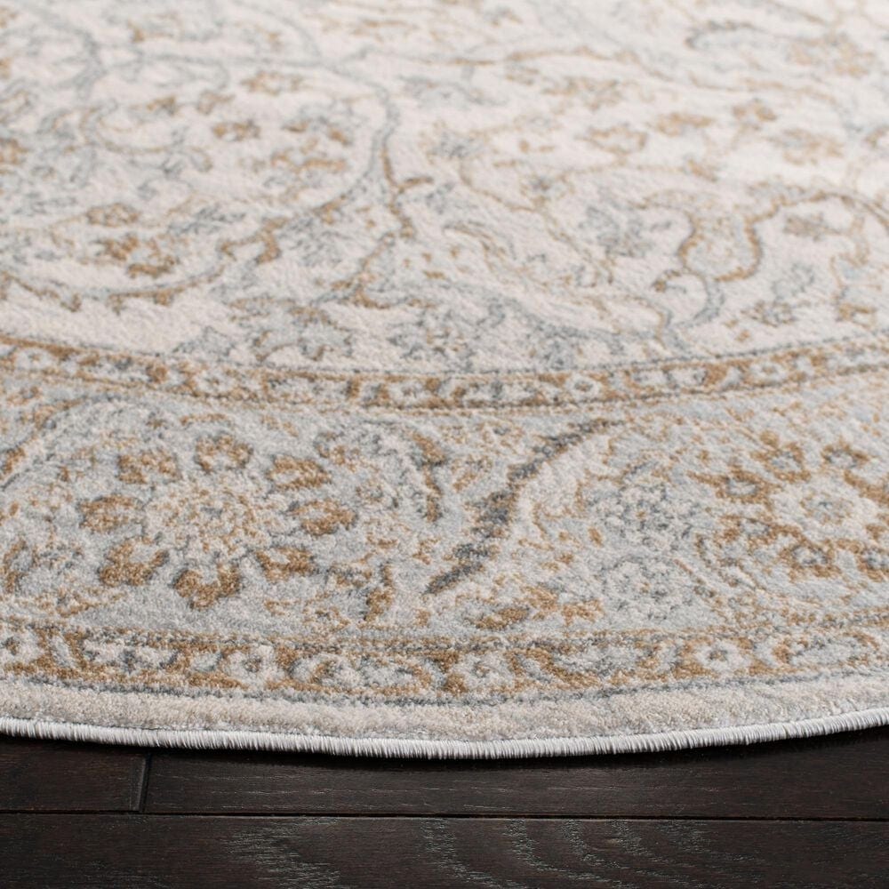 Safavieh Isabella 6&#39;7&quot; Round Cream and Beige Area Rug, , large