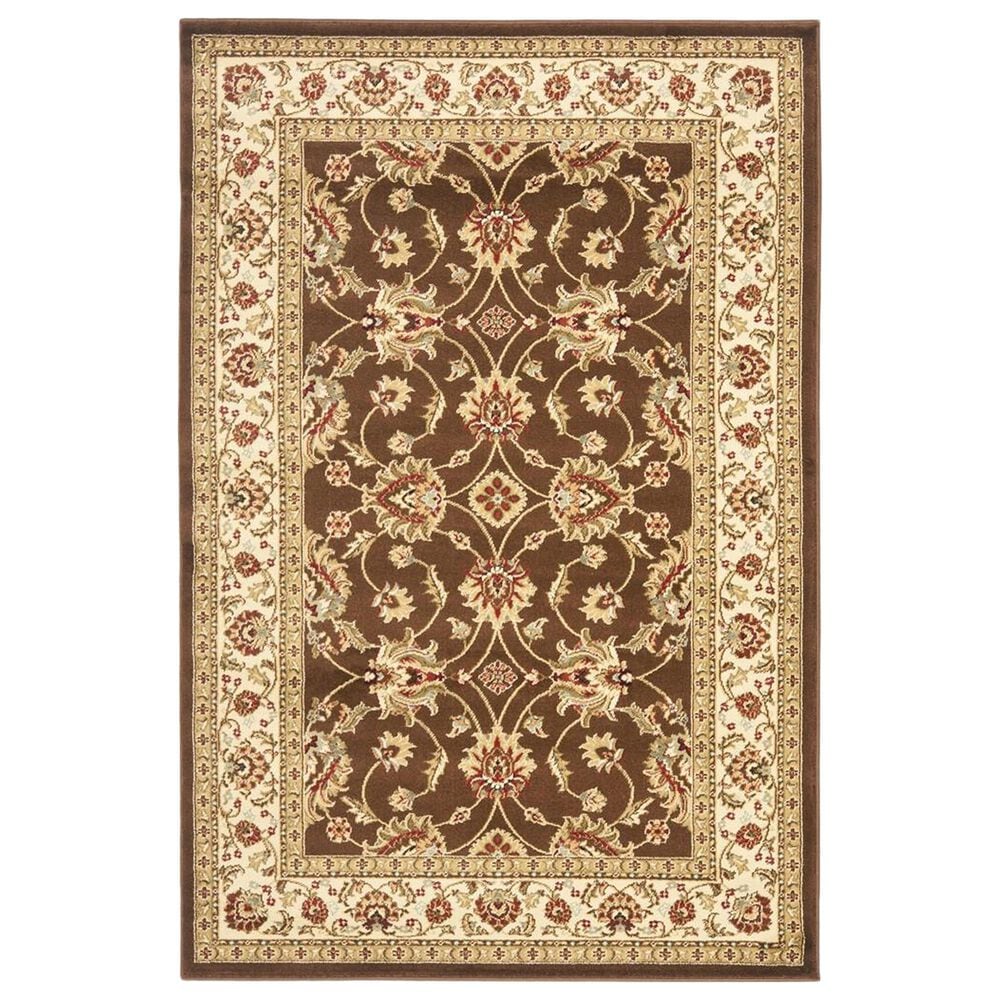 Safavieh Lyndhurst LNH553 4" x 6" Brown and Ivory Area Rug, , large