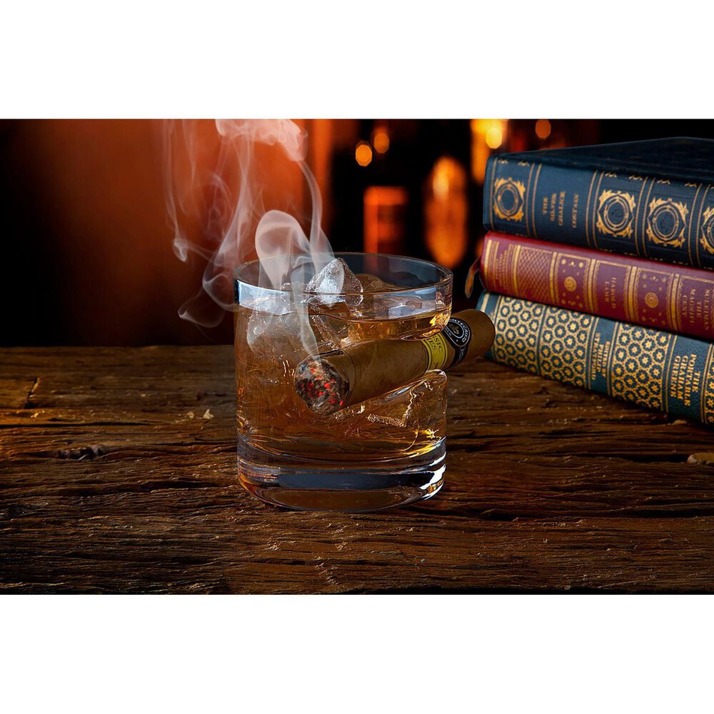 Godinger Silver Cigar Double Old Fashion Glass in Clear, , large