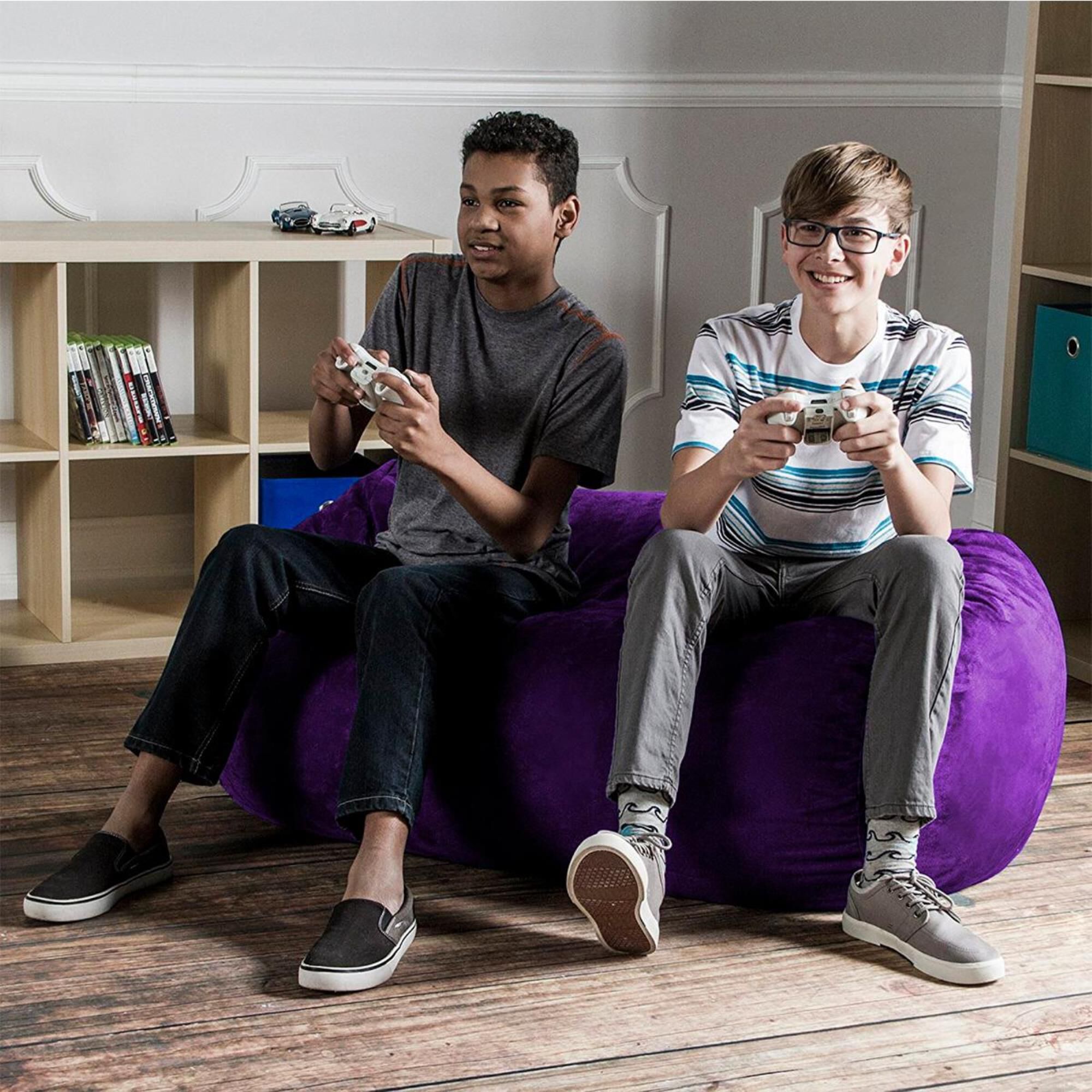 Jaxx 4' Lounger Bean Bag in Grape