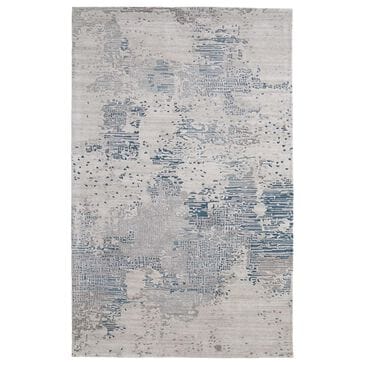 Feizy Zarah 3"6" x 5"6" Beige and Blue Area Rug, , large