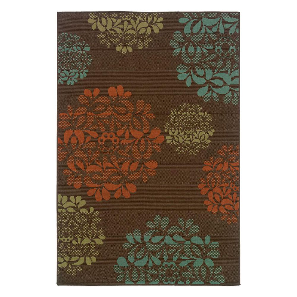 Oriental Weavers Montego 2635N 1"9" x 3"9" Brown Scatter Rug, , large