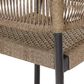 Blue River Doris Outdoor Dining Chair with Truffle Rope Seat in Dark Eucalyptus (Set of 2), , large