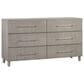 Urban Home Argento 6-Drawer Dresser and Mirror in Misty Grey, , large