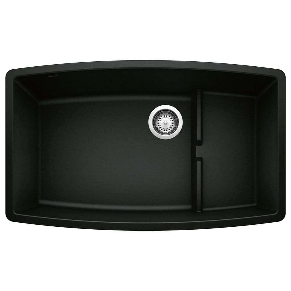 Blanco Performa Cascade Single Sink with Colander in Coal Black, , large