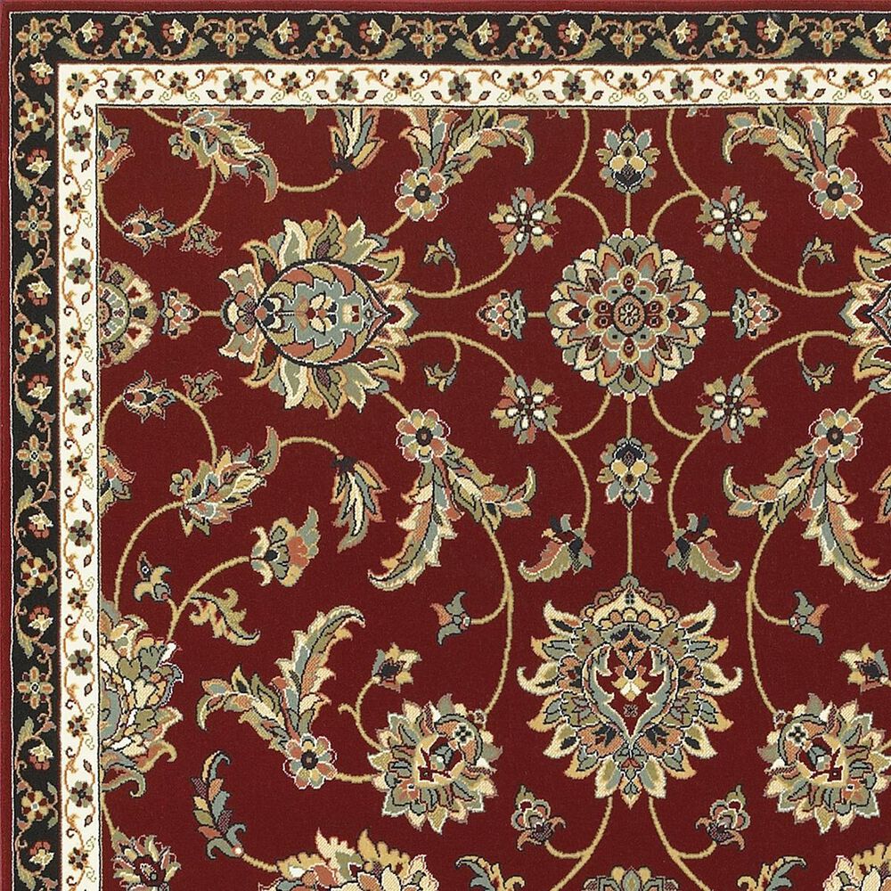 Oriental Weavers Kashan 370RI 7&#39;10&quot; x 10&#39;10&quot; Red Area Rug, , large