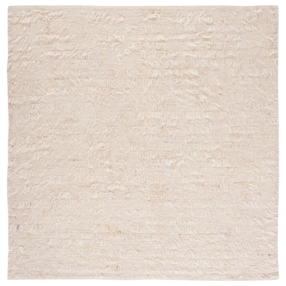 Safavieh Natura NAT322A 6" Square Ivory Area Rug, , large