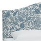 Rifle Paper Co Crafted by Cloth and Company Mayfair Full Headboard in Peacock Blue/White, , large